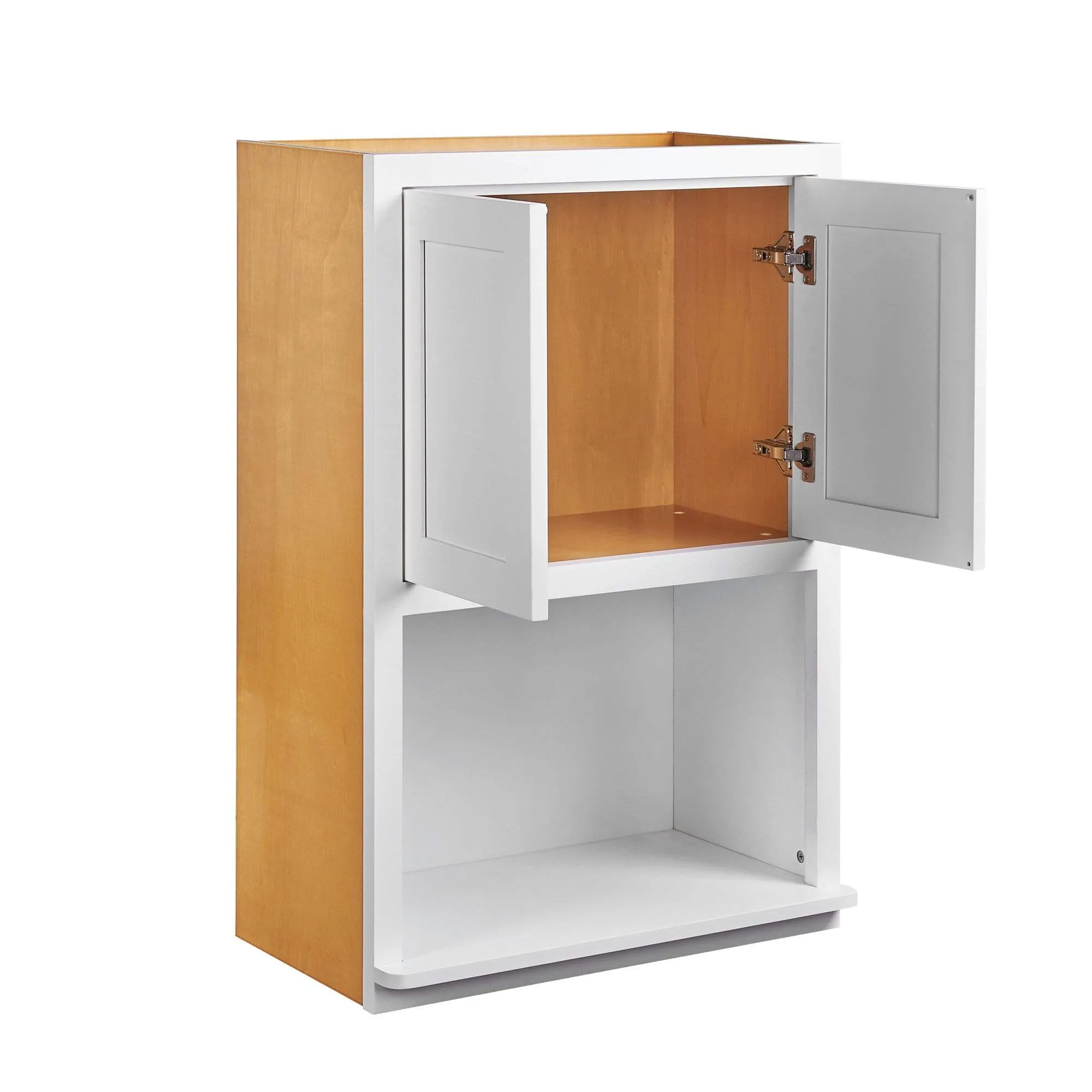 Custom Microwave Cabinet Inset Shaker Wall Cabinet 27" Wide 30" & 39" Tall