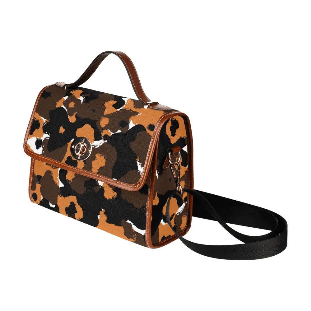 Custom Order Traveler Canvas Crossbody - AMMA JO COCOA CARAMEL