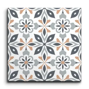 Encaustic Elegance: Radiant Petal Harmony