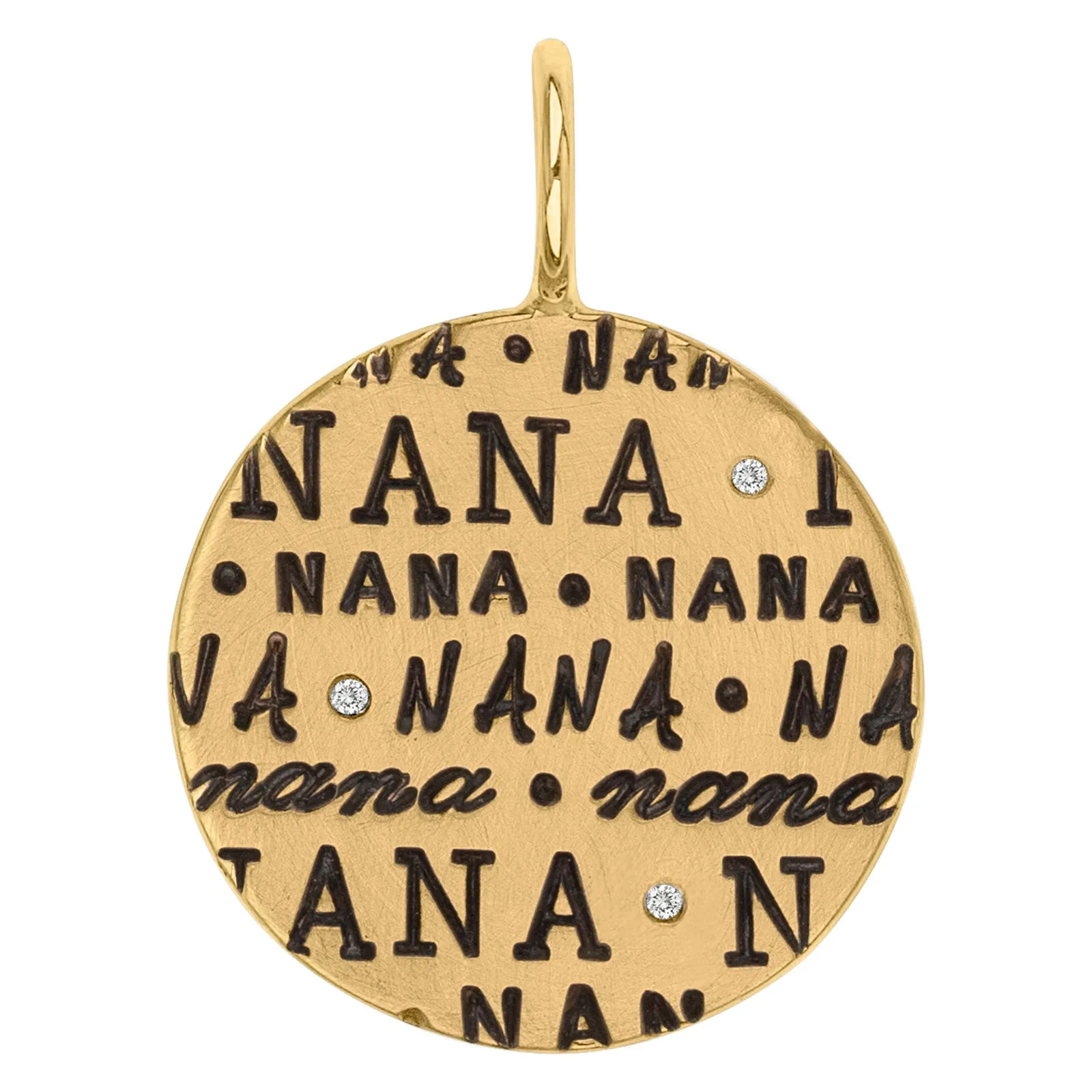 Gold Nana Round Charm