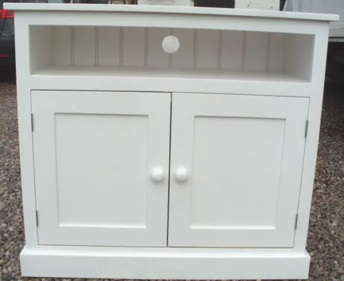 >Tall TV Unit / Telephone Table with Cupboard
