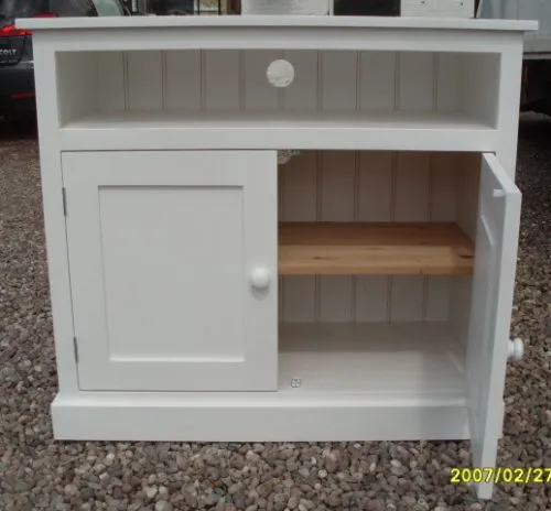 >Tall TV Unit / Telephone Table with Cupboard