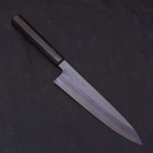 Gyuto Blue steel #1 Kurozome Damascus Buffalo Ebony Handle 210mm