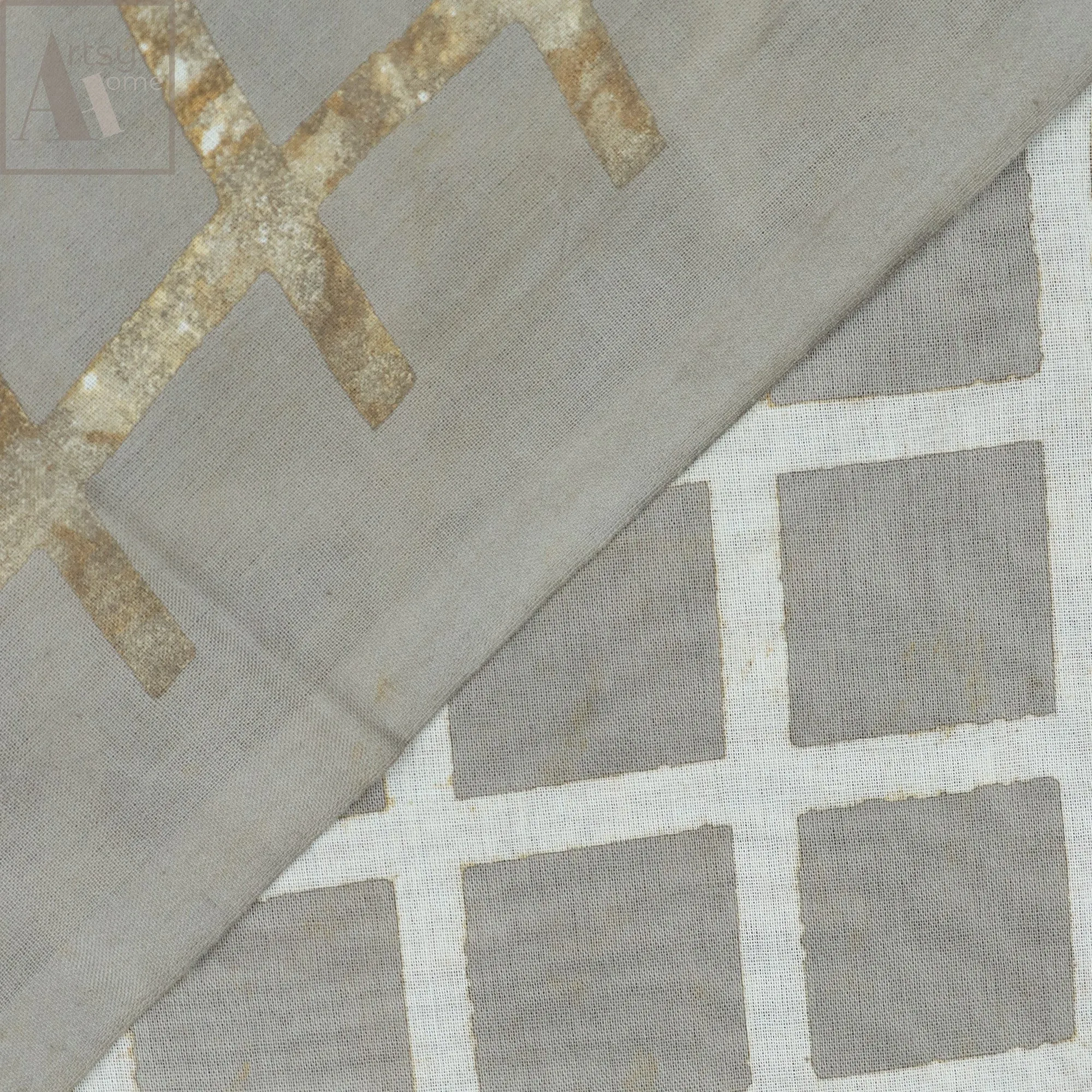 Hand Block Geometrical Printed Soft Cotton Fabric