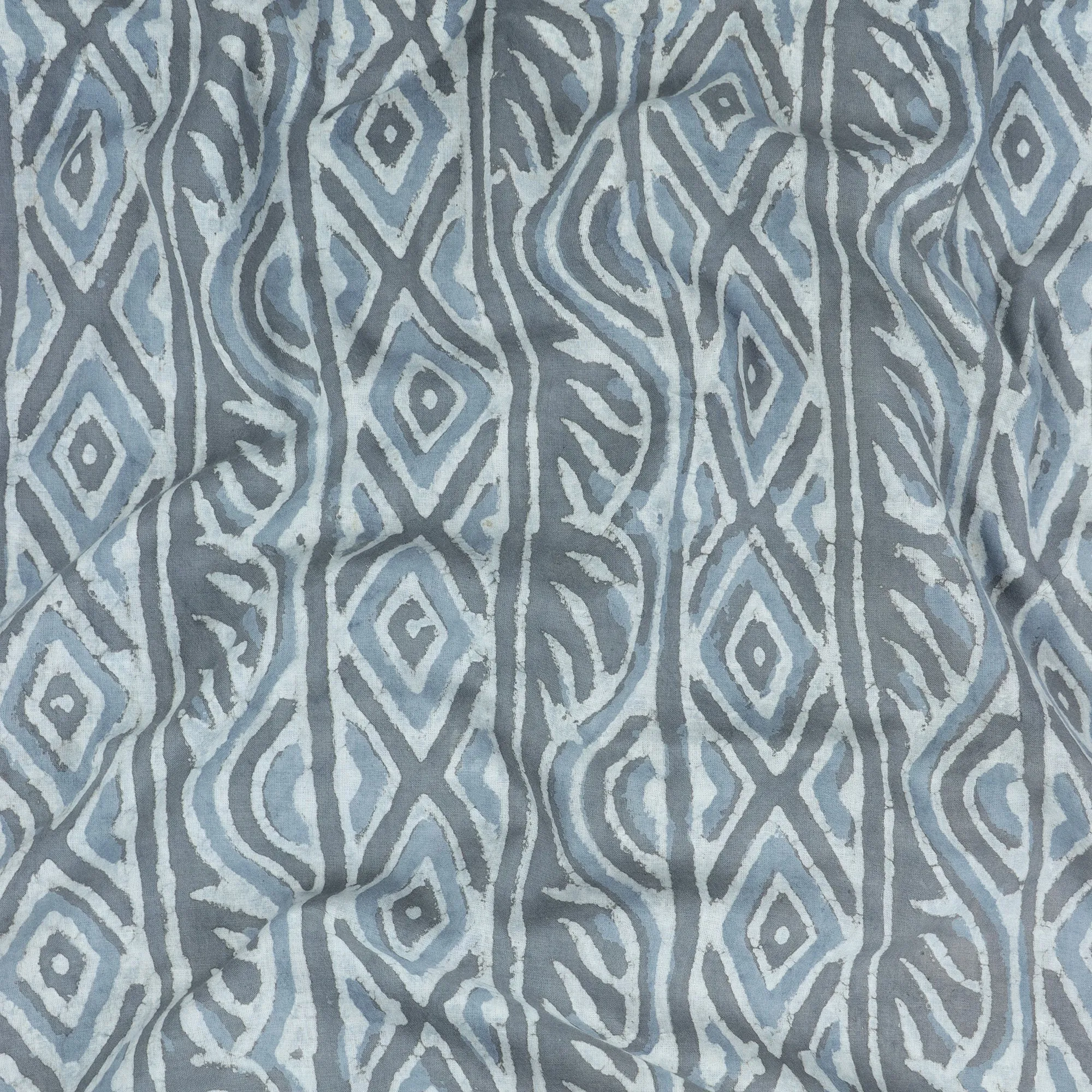 Handmade Geometrical Dabu Hand Block Printed Fabrics