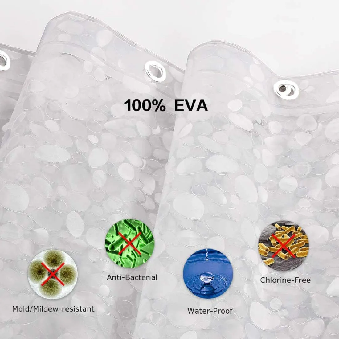 Heart Home 3D Coin Design PVC Transparent 0.20 MM AC Door Curtain(Width-54 Inches X Height-96 Inches) 8 Feet - HEART01063