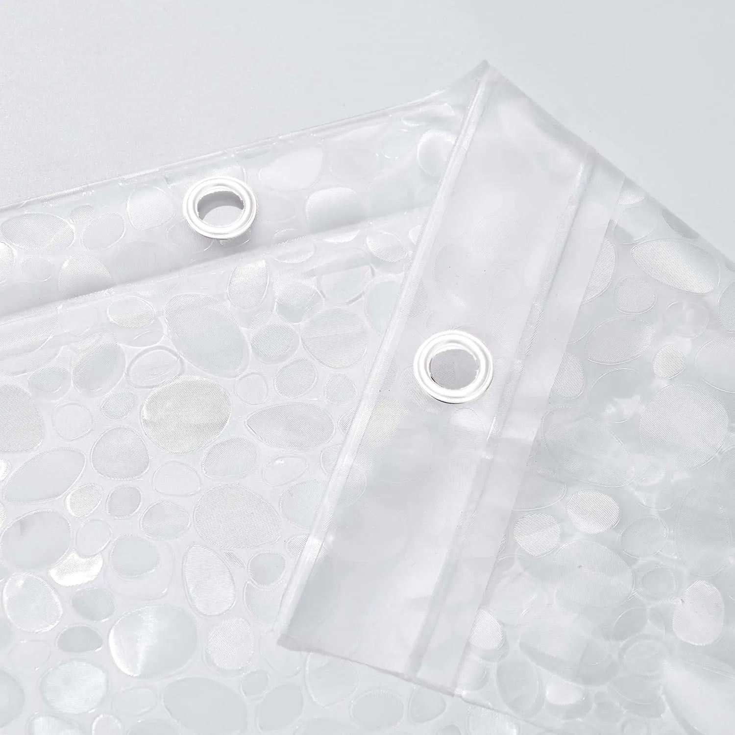 Heart Home 3D Coin Design PVC Transparent 0.20 MM AC Door Curtain(Width-54 Inches X Height-96 Inches) 8 Feet - HEART01063