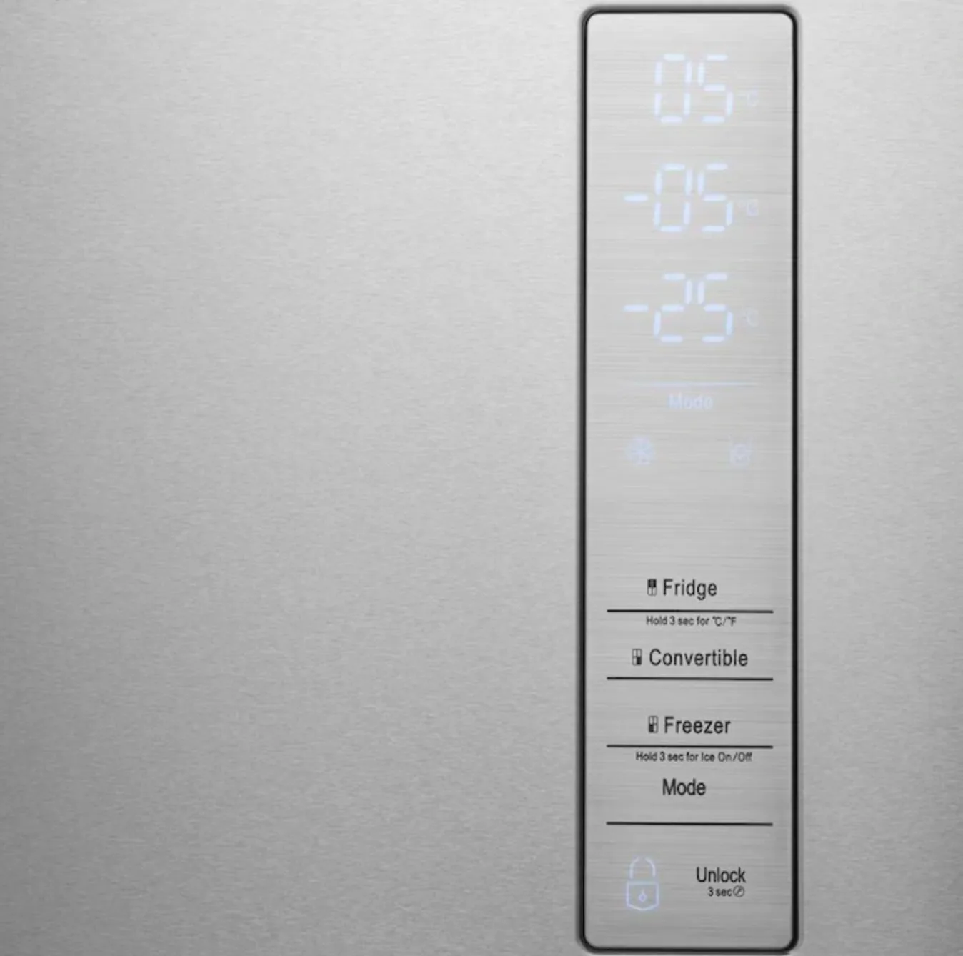 Hisense - 20 cu. ft. French Door Refrigerator - Stainless steel