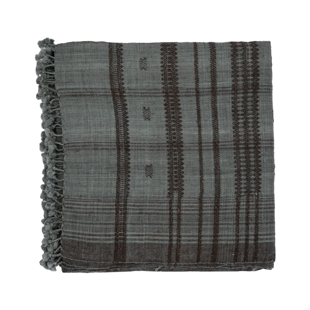 Indian Wool Throw | Storm