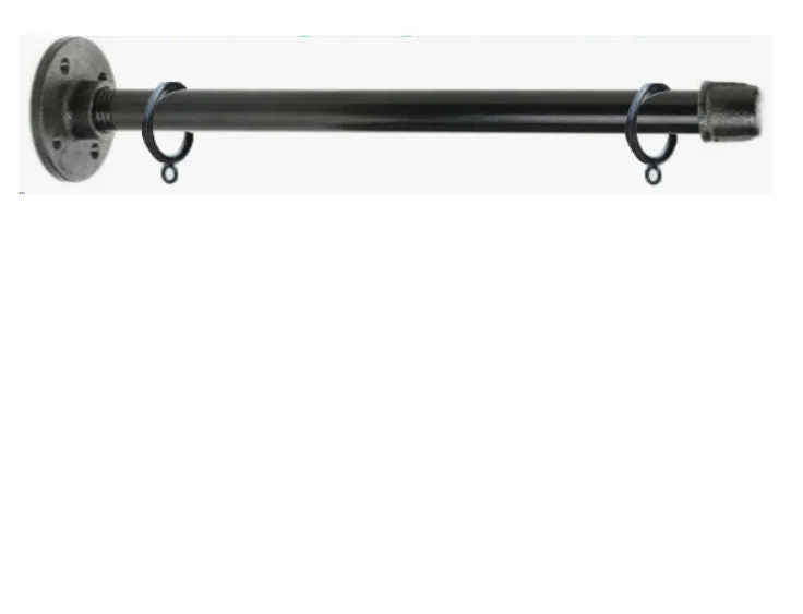 Industrial Pipe Bracket with Adjustable Rings for Custom Signage- 3/4" x 48"- BRACKET ONLY