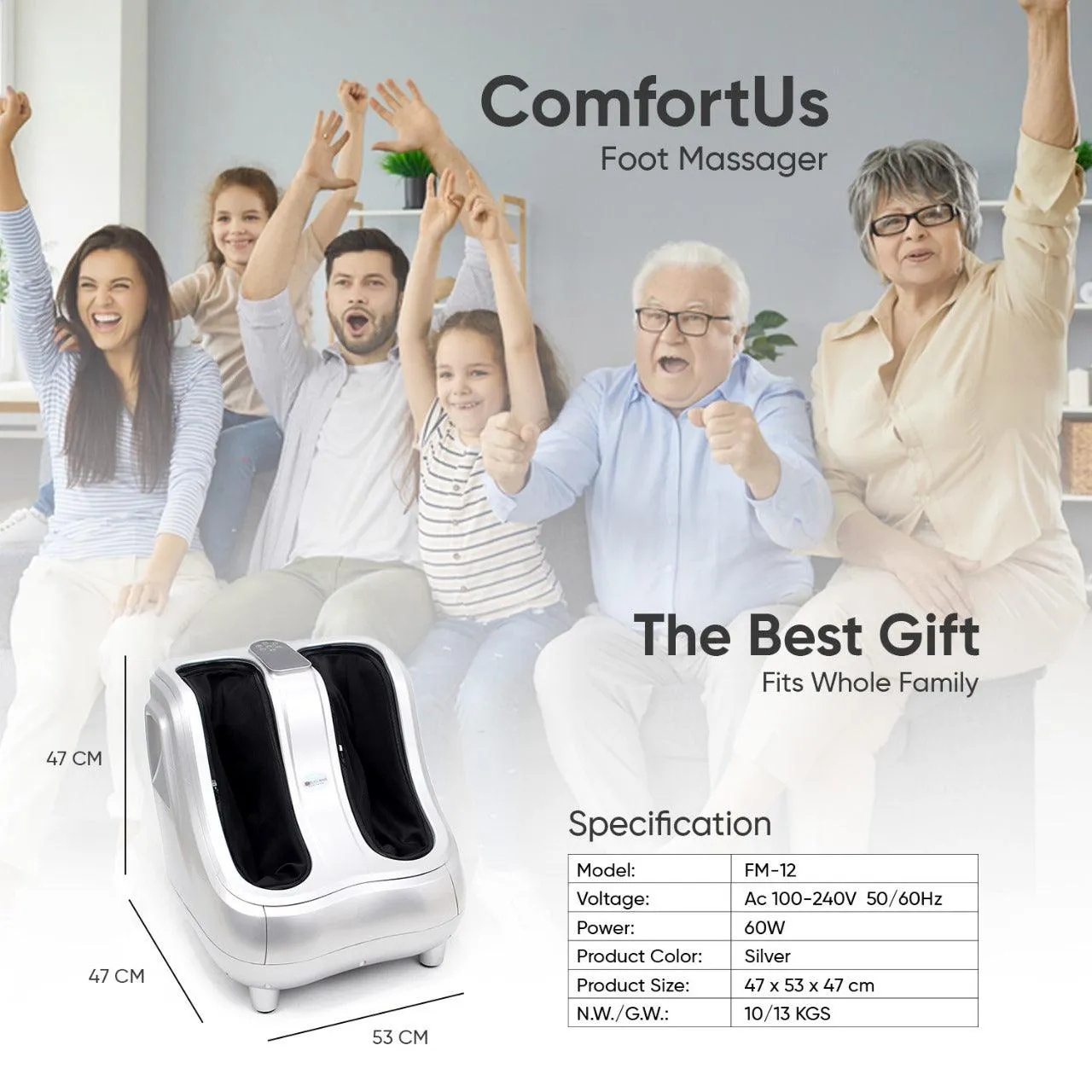 JC BUCKMAN ComfortUs Foot Massager