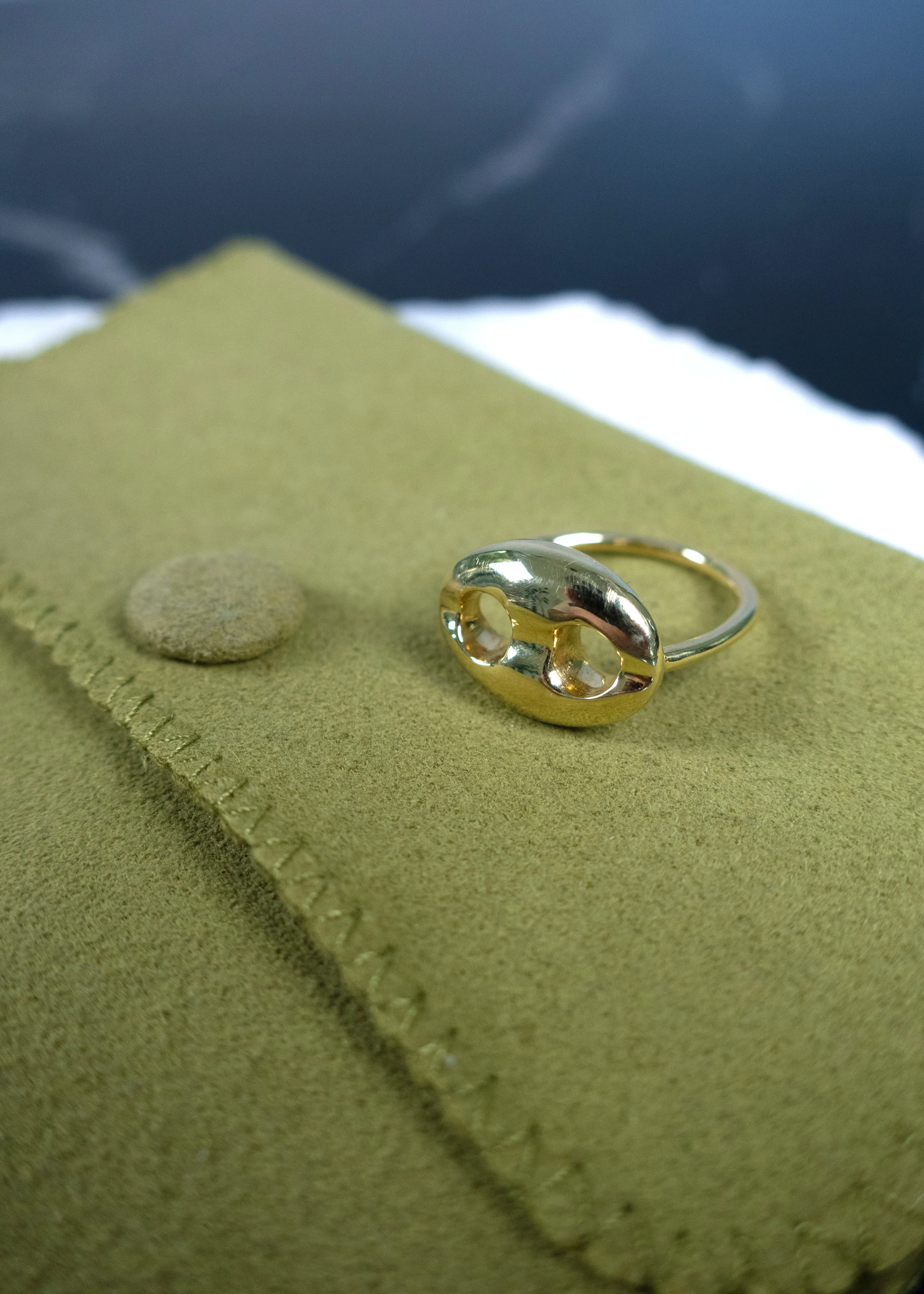 Jenna Blake 18k Yellow Gold Mini Mariner Ring *1/2