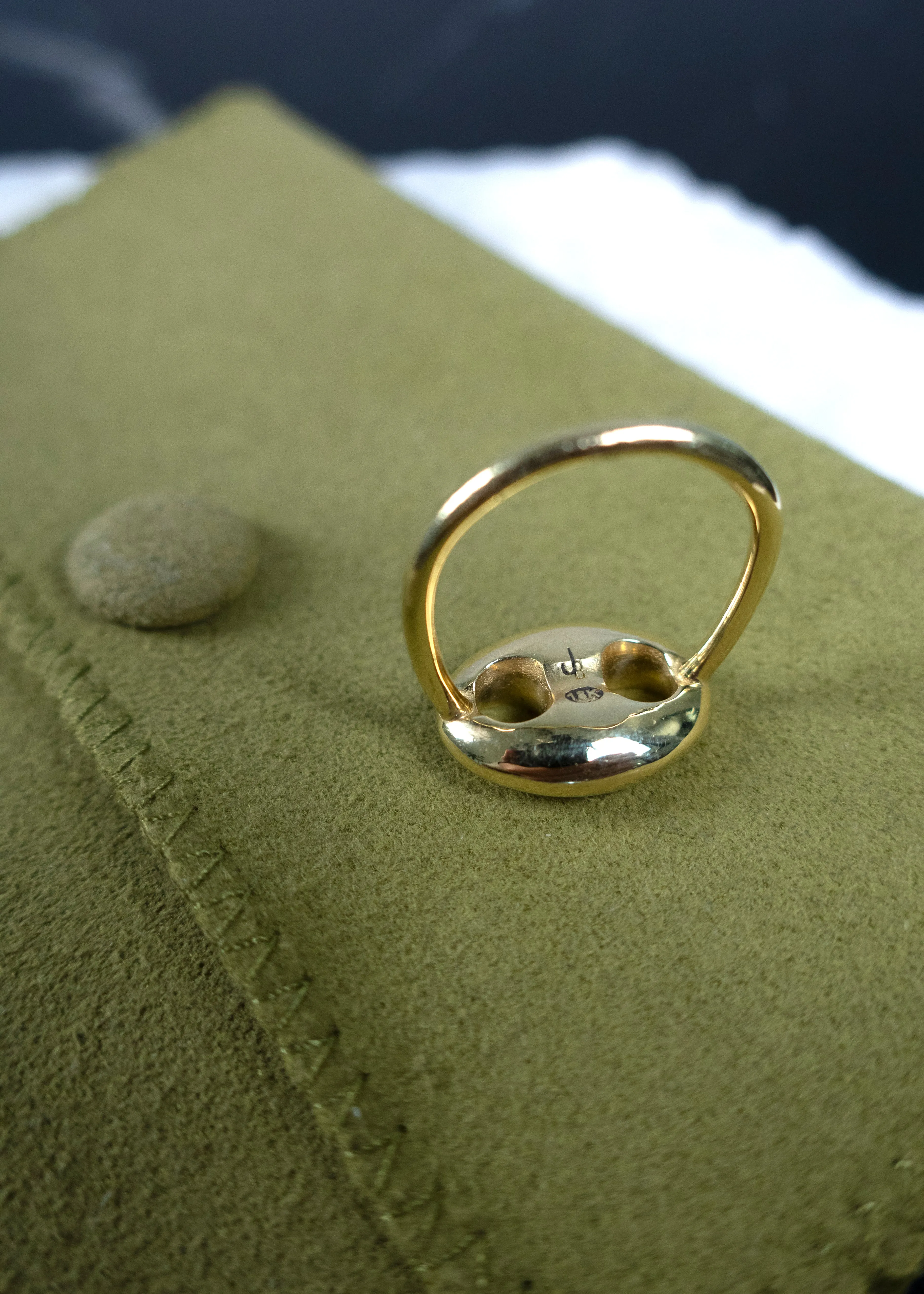 Jenna Blake 18k Yellow Gold Mini Mariner Ring *1/2