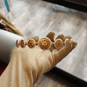Jewelestia Golden Filigree Headband