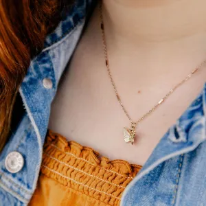 Kimi: Tiny Butterfly Necklace