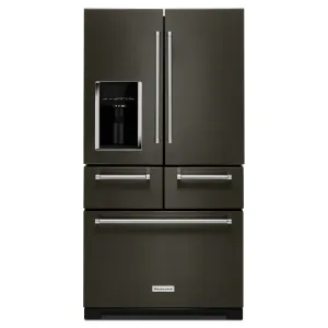 KitchenAid 25.8 Cu. Ft. 36 Inch Multi-Door Freestanding Refrigerator with Platinum Interior Design