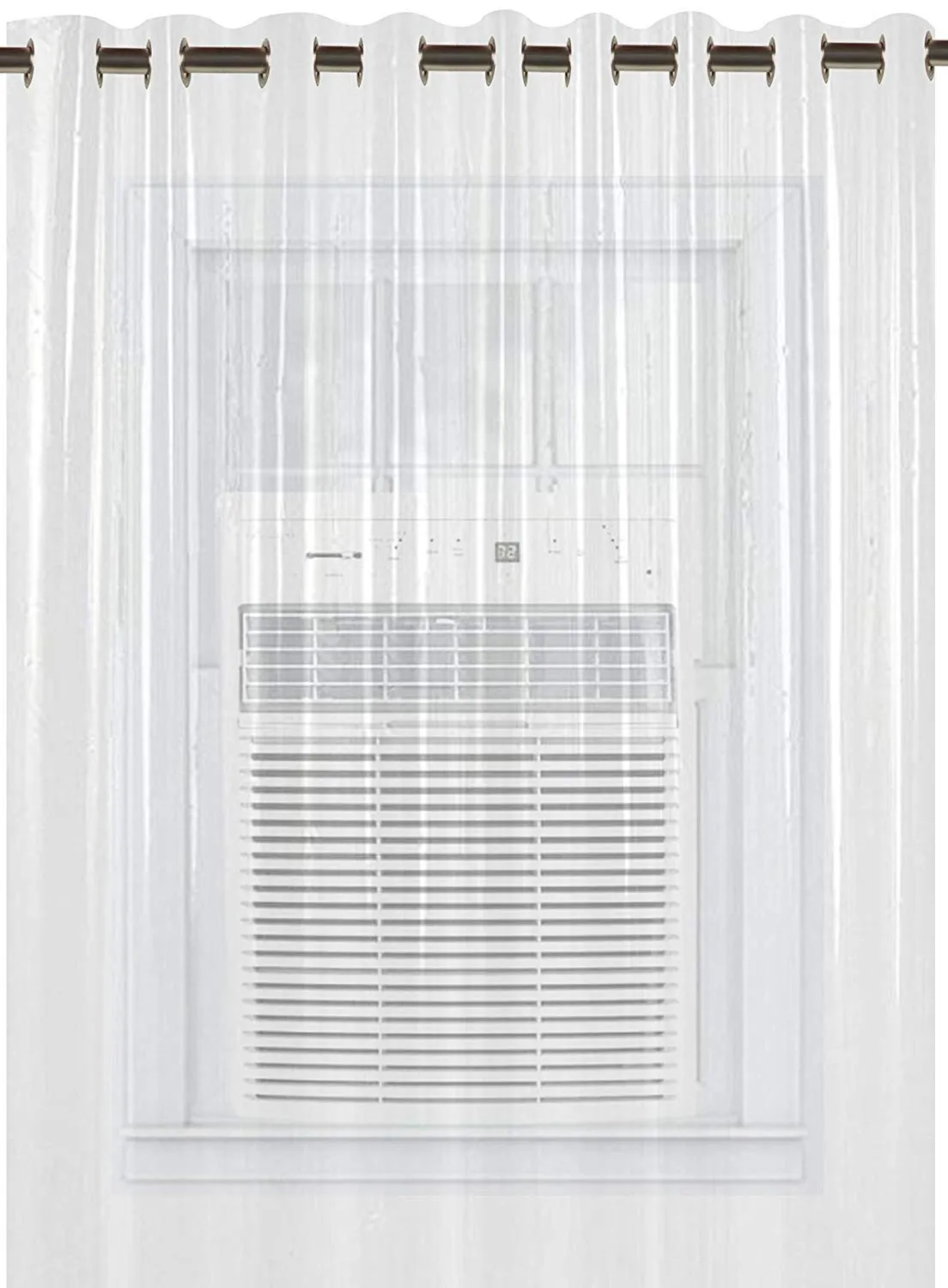 Kuber Industries Plastic Curtain (Standard, Transparent)