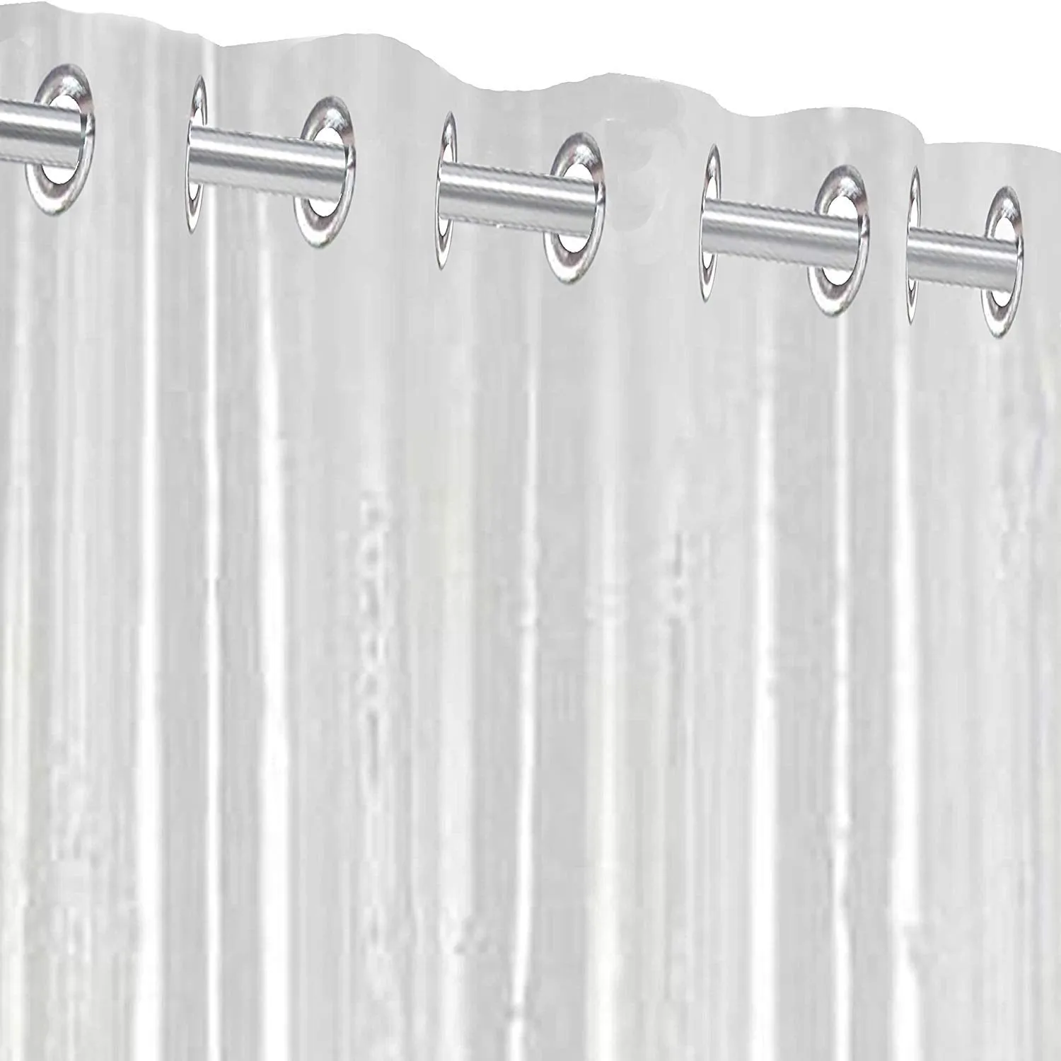 Kuber Industries Plastic Curtain (Standard, Transparent)