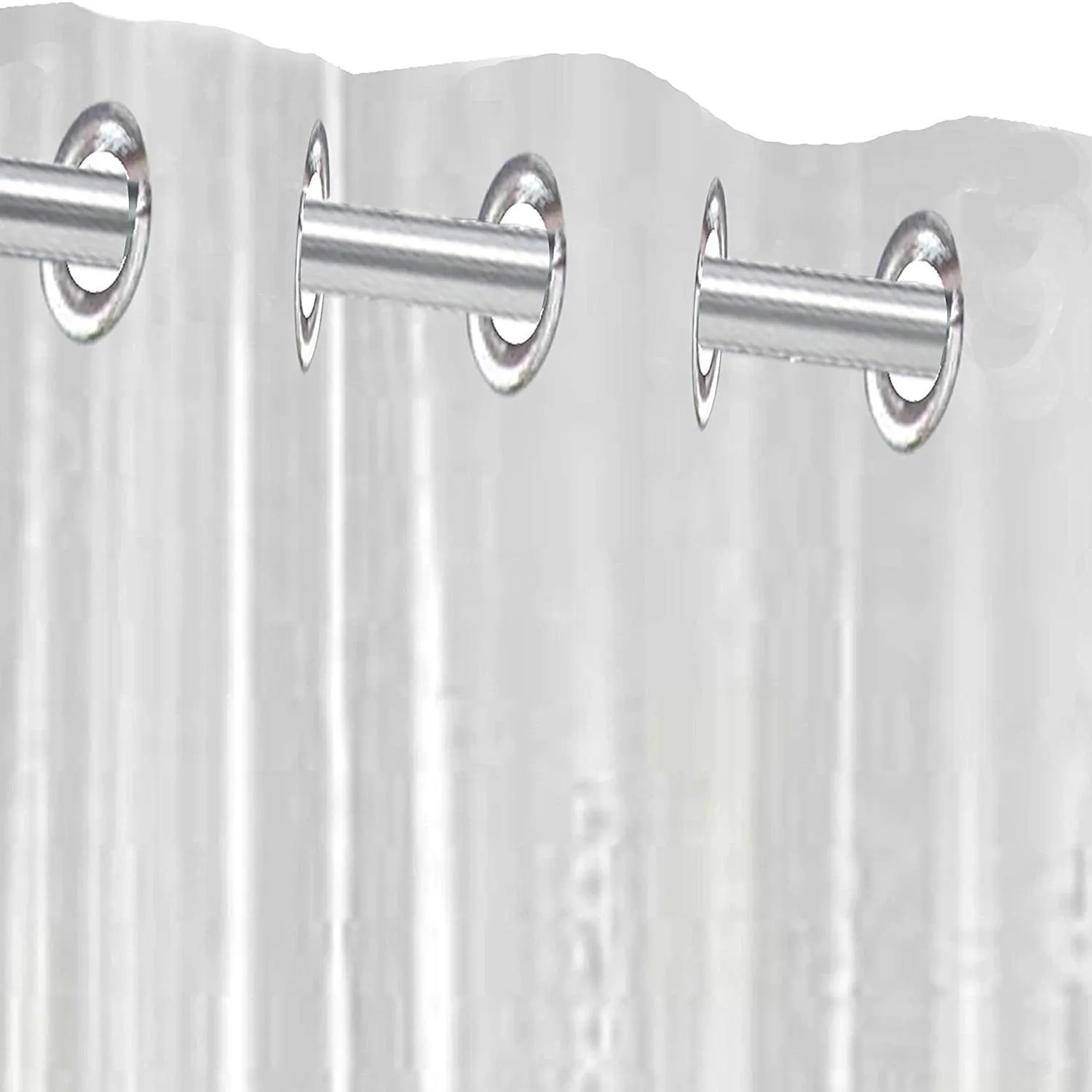 Kuber Industries Plastic Curtain (Standard, Transparent)