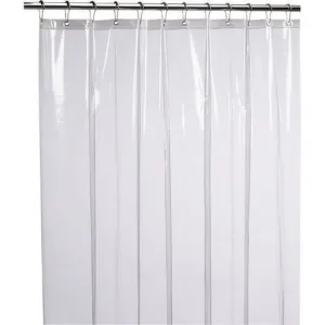 Kuber Industries PVC 0.30 mm AC Curtain - 9ft, Standard, Transparent,Curtain13