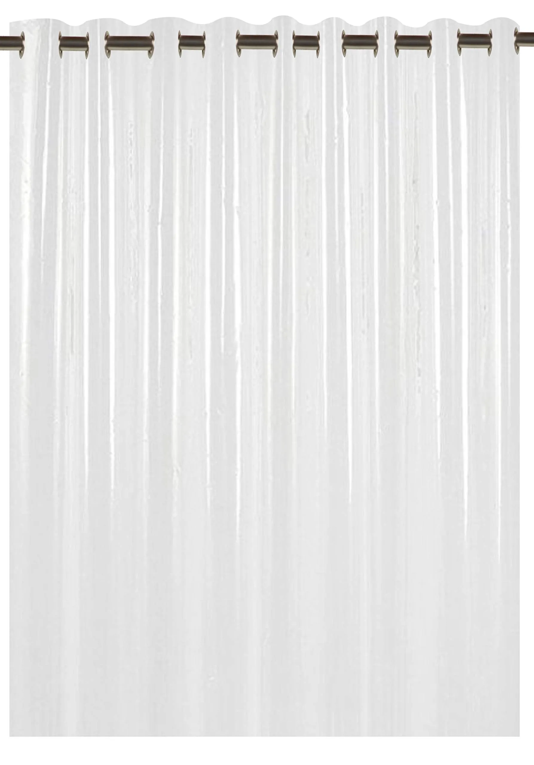 Kuber Industries PVC 3 Pieces Eyelet 0.30 MM AC Curtain 9 Feet (Transparent) -CTKTC8537,Standard