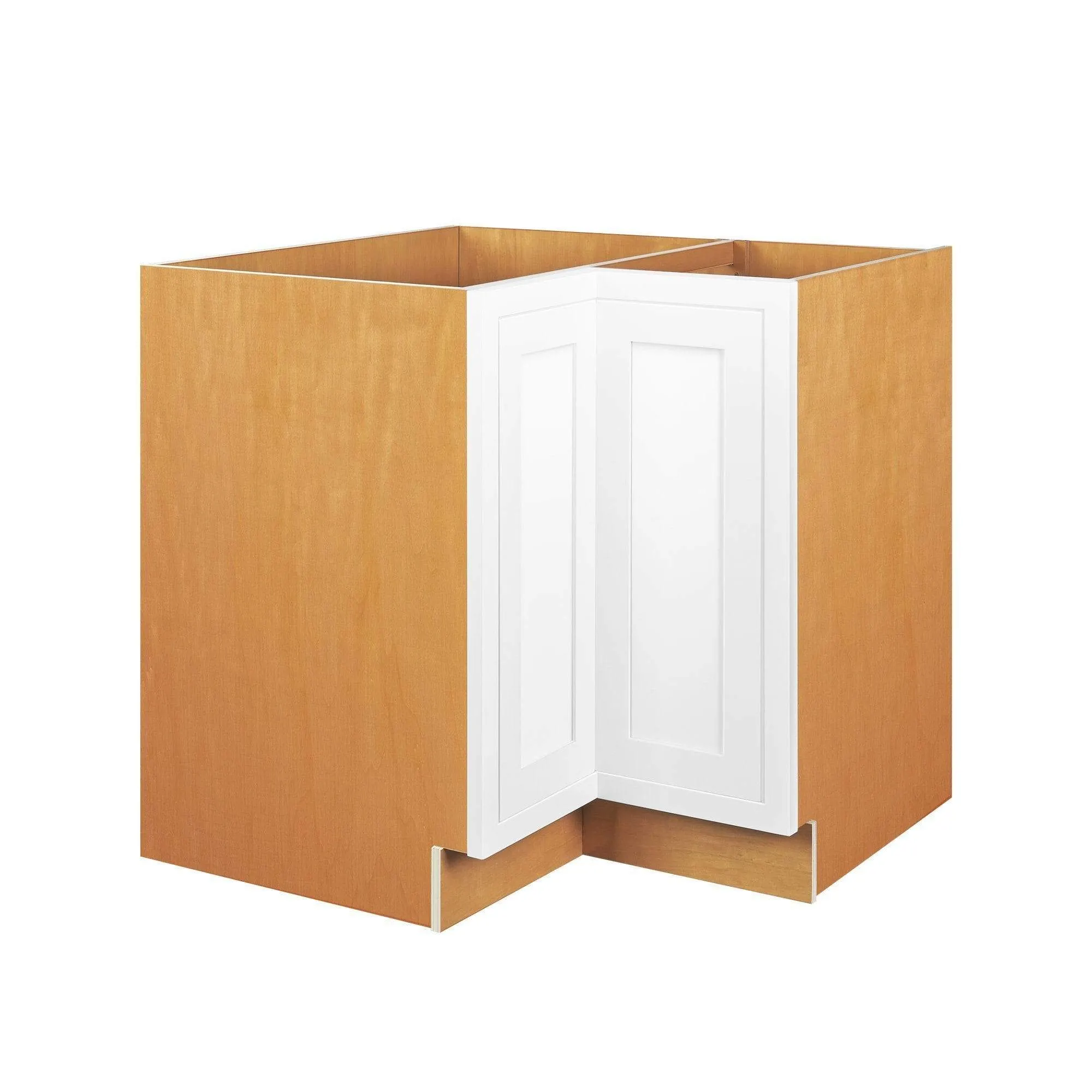 Lazy Susan Base White Oak Inset Shaker Cabinets 33" & 36" Wide - Special Order