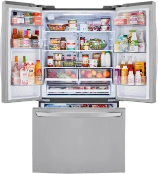 LG LRFCC23D6S 23 cu.ft French Door, Counter-Depth, Non Dispense Refrigerator