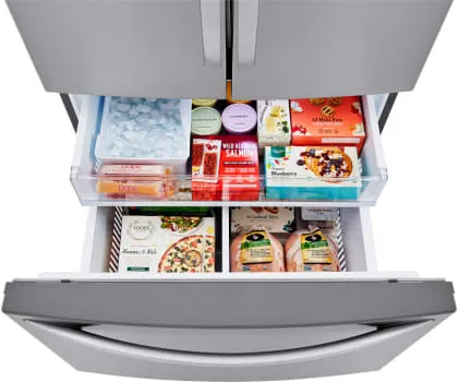 LG LRFCC23D6S 23 cu.ft French Door, Counter-Depth, Non Dispense Refrigerator
