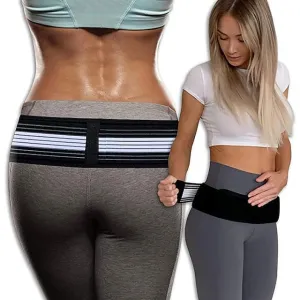 Lumbar Support Back Brace Patented Pulley System for Targeted Compression Back Braces for Lower Back Pain Relief for Men & Women Large