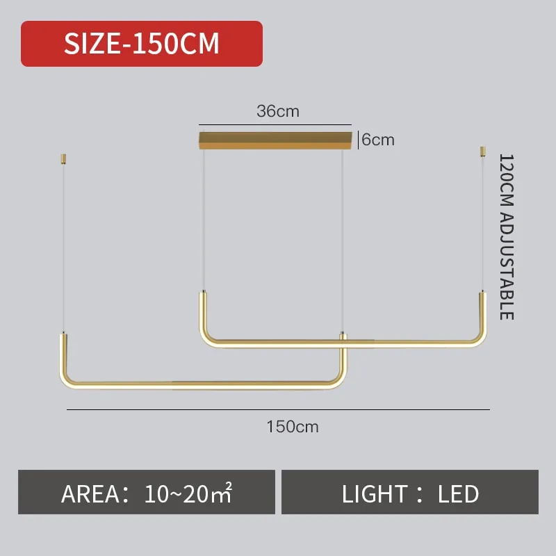 Lux Streamline Hanging Chandelier