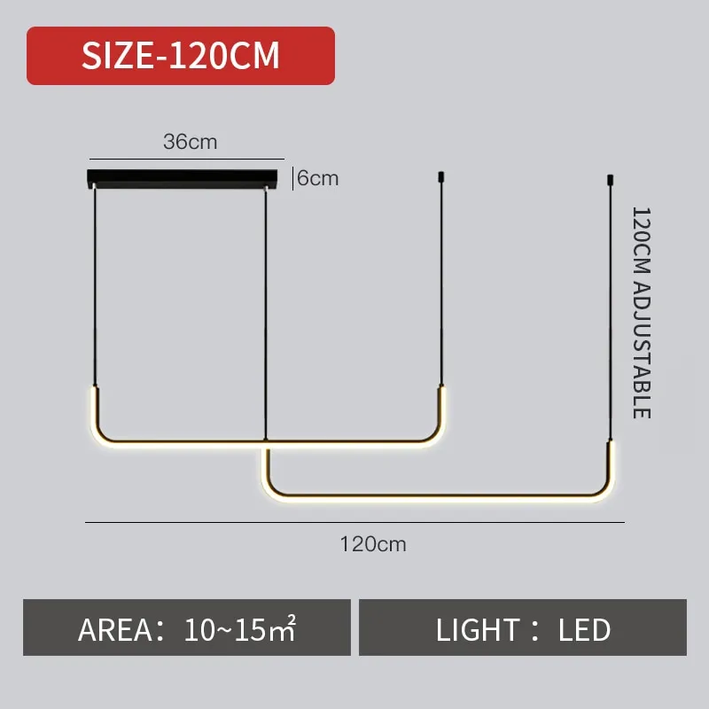 Lux Streamline Hanging Chandelier