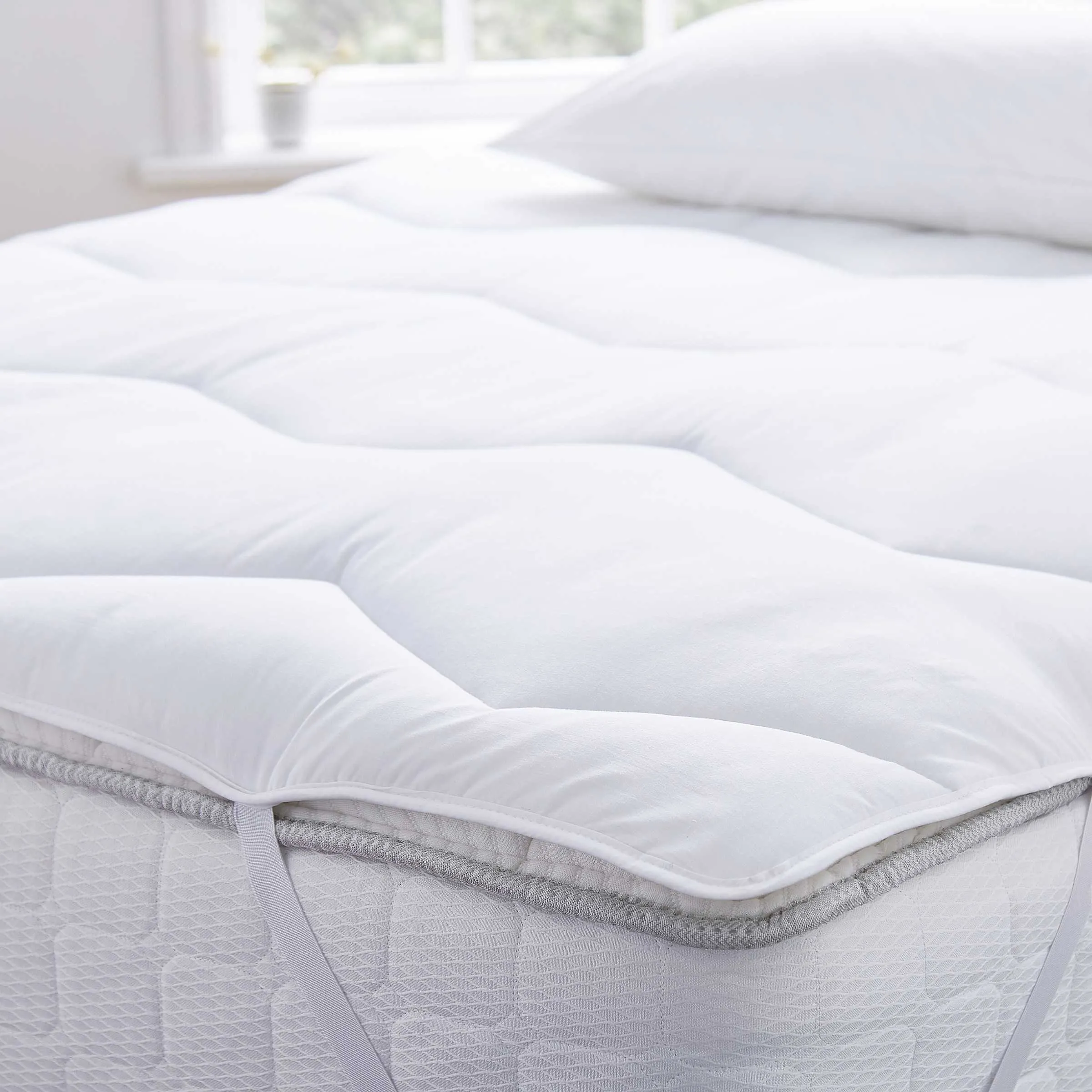 Luxury Mattress Topper, White