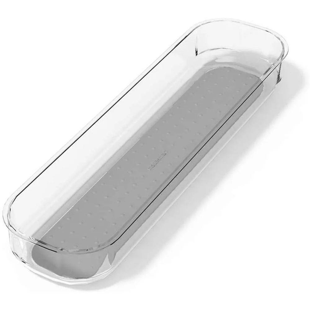Madesmart Large Slim Grip Base Drawer Organiser Clear