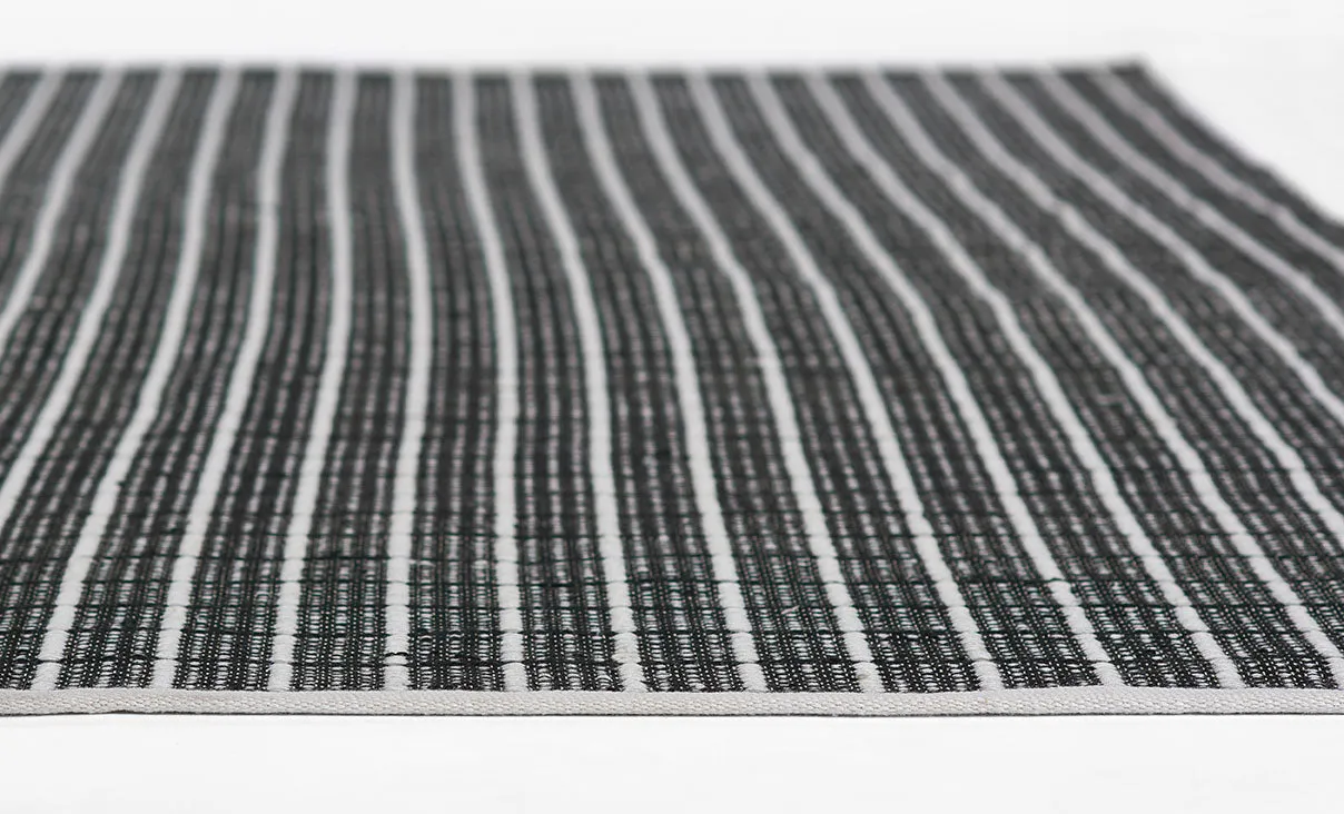 Mallow Black Reversible Rug