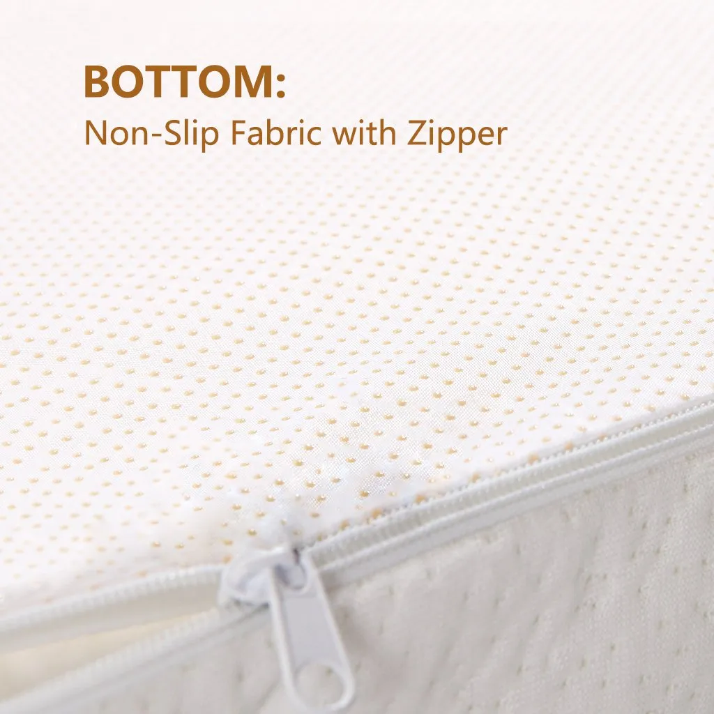 Memory Foam Mattress Topper with Luxury Easy Fit Cover 3 Inch CertiPUR Certified