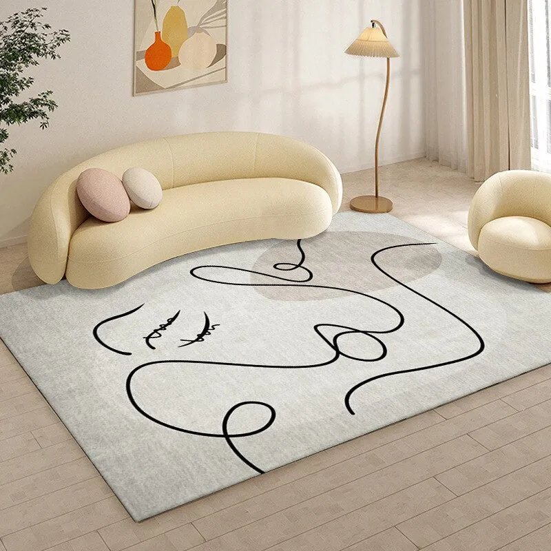 Minimalist Abstract Living Room Carpet
