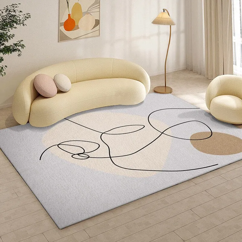 Minimalist Abstract Living Room Carpet