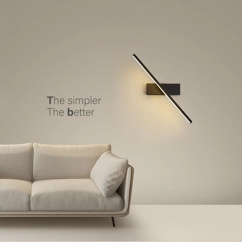 Minimalist Rotating LED Wall Light