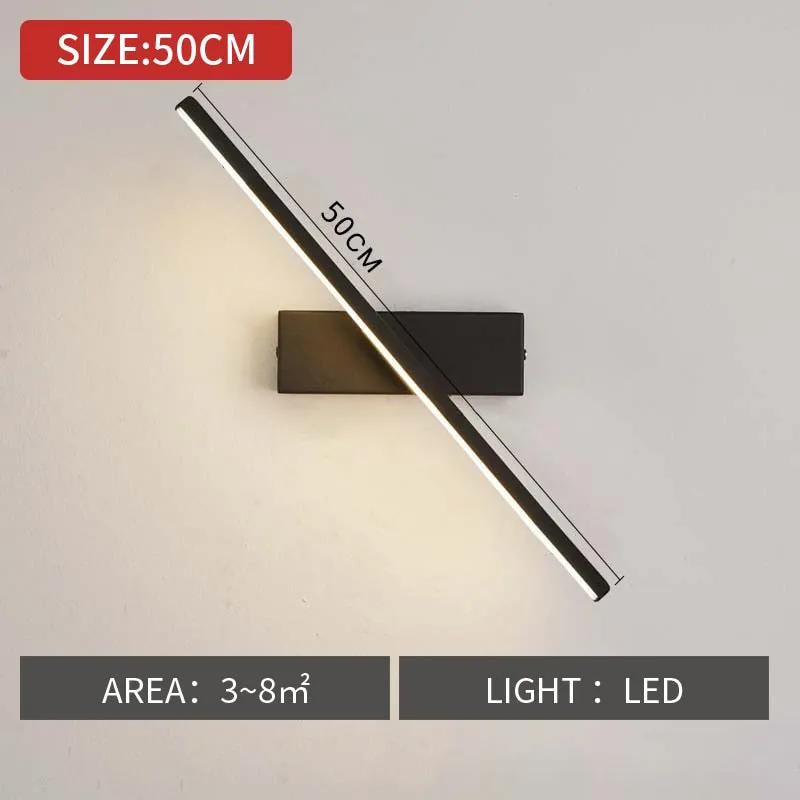 Minimalist Rotating LED Wall Light