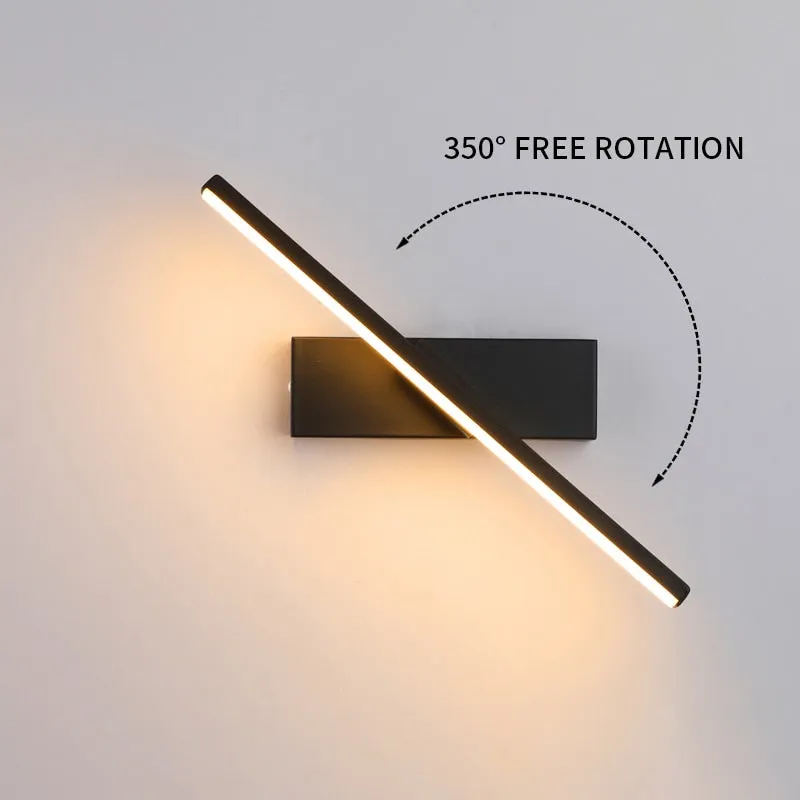 Minimalist Rotating LED Wall Light