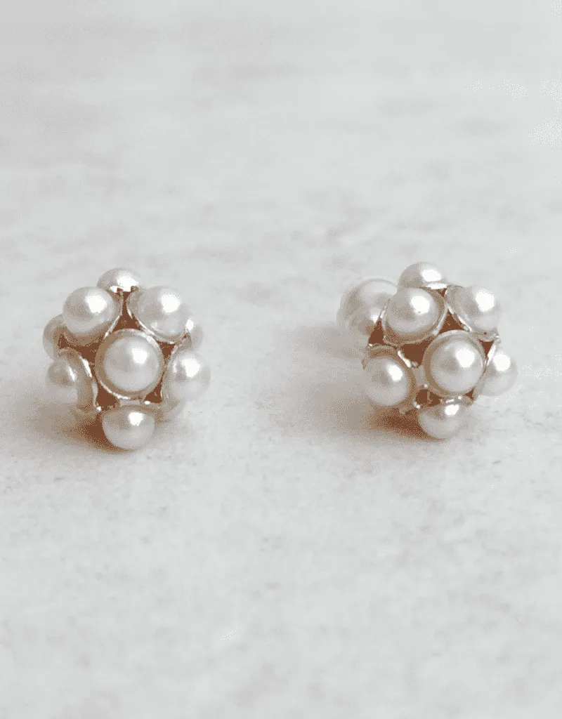 Modern Prepster Earring- Pearl