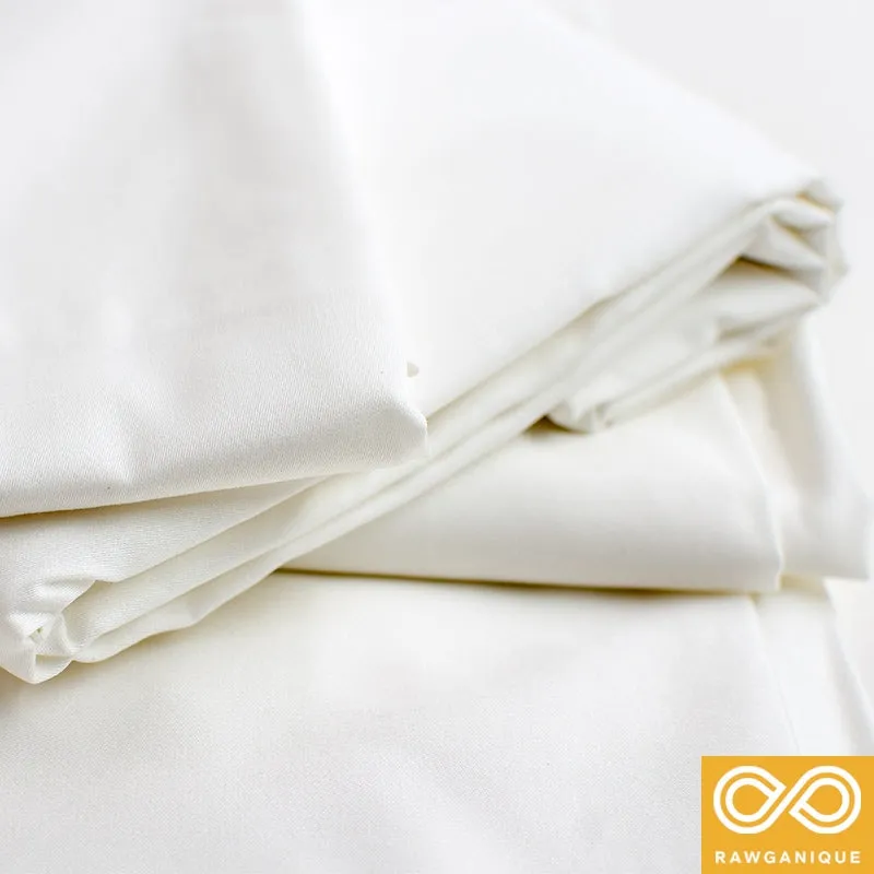 MYRTLE BEACH 100% Organic Cotton Sateen Sheets Pillowcases Duvet Covers (USA)
