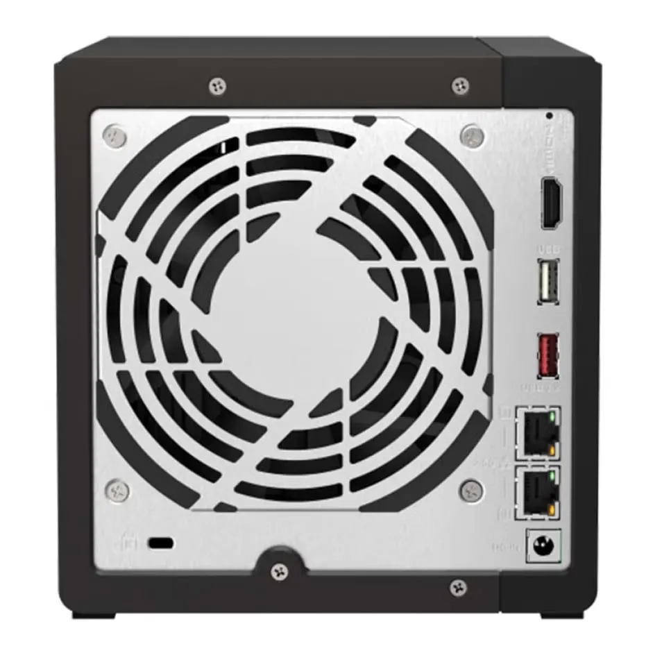 Network storage QNAP TS-464C2, 4-disk, 8 GB, 2 disks of 8 TB, black