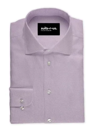 Pink Diagonal Twill Shirt