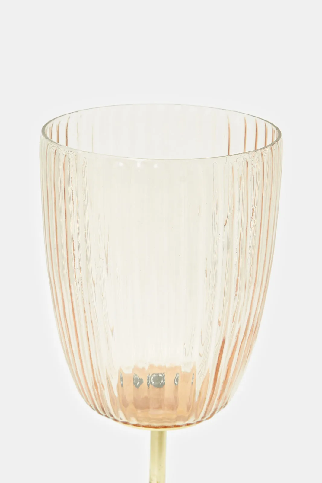 Pink Magnolio Decorative Hurricane In Glass