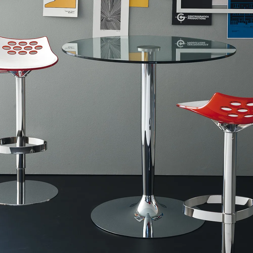 planet glass bar table