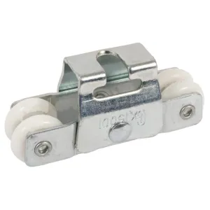 Pocket Door Roller Bracket with Four 7/8" Round Edge Nylon Rollers for Cox Closet Doors