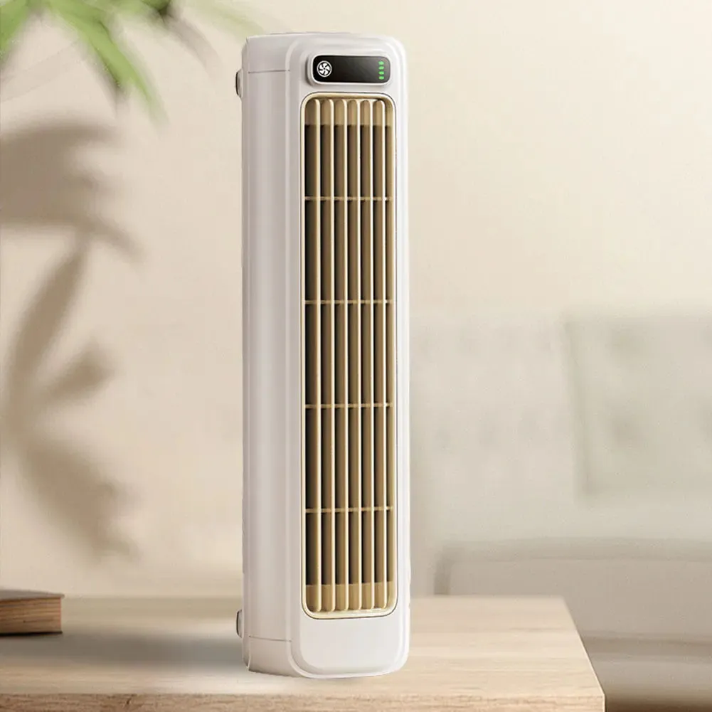 Portable Tower Fan 3 Speeds Desk/Wall Mount Quiet Rechargeable.