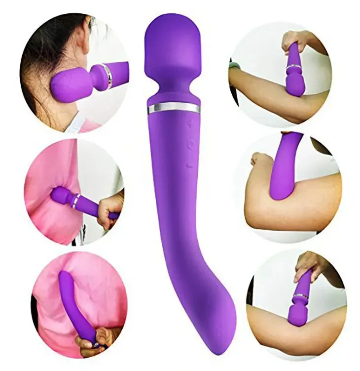 Quusvik - 20 Function Vibrating Dual Head Massager Wand Women's toy