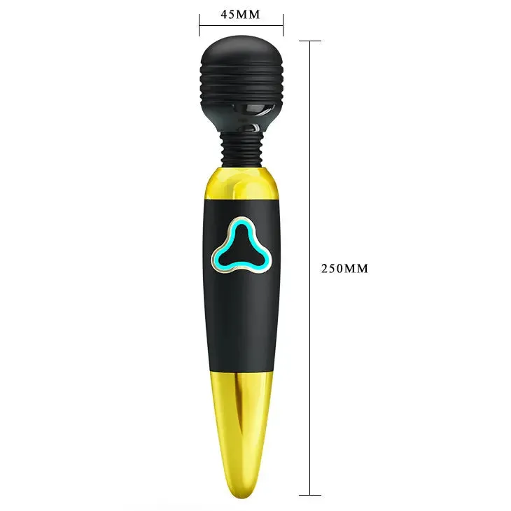 Quusvik 7-Function Rechargeable Massage Wand Vibrator - Compact, Wireless